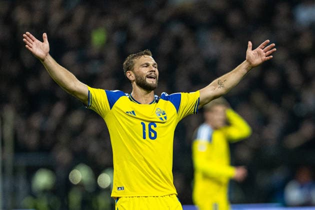 October 2, 2026: Jesper Karlström of Sweden reacts during the Nations League soccer match between Bosnia and Herzegovina and Sweden on October 2, 2026 in Zenica. Photo by Ludvig Thunman, BILDBYRAN. Code: LT LT0823. soccer, football, fotball, Nations League, UEFA Nations League, Bosnia and Herzegovina, Sweden, Sweden A, bbeng  Copyright: LUDVIGxTHUNMAN BB261002LT149