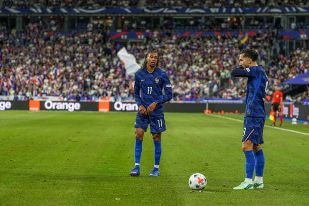 October 2, 2026, Parigi, Parigi, Francia: Gianluca Scamacca of Italy during the 2026 27 UEFA Nations League football match between France and Italy on October 2, 2026, at the Stade de France in Paris. 2026 27 UEFA Nations League Football Match Between France And Italy  - ZUMAs236 20261002_aap_s236_078 Copyright: xFabioxSassox