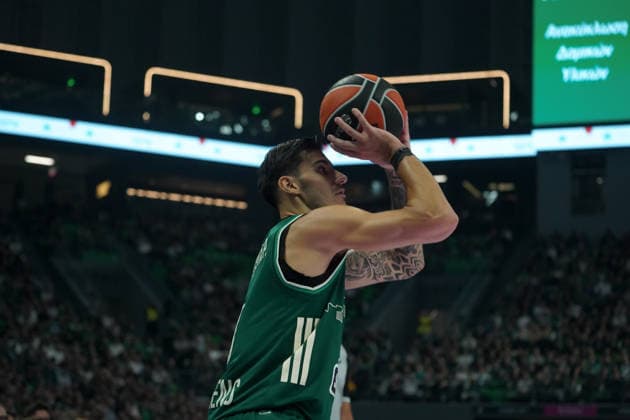 October 2, 2026, Athens, Athens, Greece: PANAJOTIS KALAITZAKIS in action during the EuroLeague basketball game between Panathinaikos AKTOR Athens and Maccabi Rapyd Tel Aviv at Telekom Center Athens, Athens, Greece, October 2, 2026. Athens Greece - ZUMAa226 20261002_zip_a226_011 Copyright: xGiorgosxArapekosx