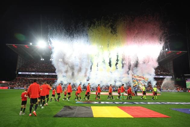 Red Devils pictured before a soccer game between Belgian national team, Nationalteam Red Devils and Turkey, on Friday 2 October 2026 in Liege, the third game of the UEFA Nations League group stage. VIRGINIExLEFOUR  x0868444520stx