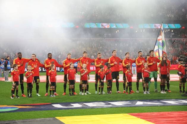 Red Devils pictured before a soccer game between Belgian national team, Nationalteam Red Devils and Turkey, on Friday 2 October 2026 in Liege, the third game of the UEFA Nations League group stage. VIRGINIExLEFOUR  x0868444522stx