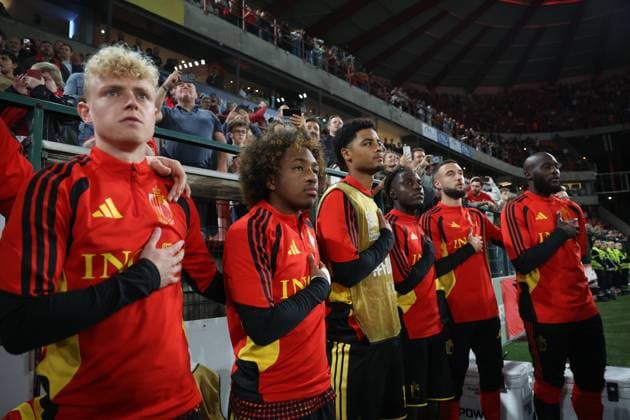 Red Devils pictured before a soccer game between Belgian national team, Nationalteam Red Devils and Turkey, on Friday 2 October 2026 in Liege, the third game of the UEFA Nations League group stage. VIRGINIExLEFOUR  x0868444523stx