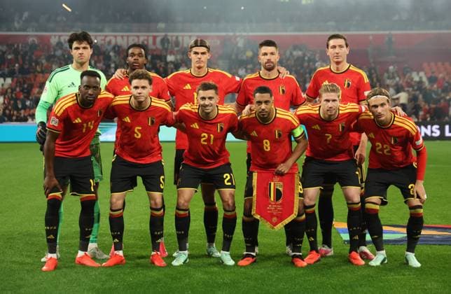 Red Devils pictured before a soccer game between Belgian national team, Nationalteam Red Devils and Turkey, on Friday 2 October 2026 in Liege, the third game of the UEFA Nations League group stage. VIRGINIExLEFOUR  x0868444524stx
