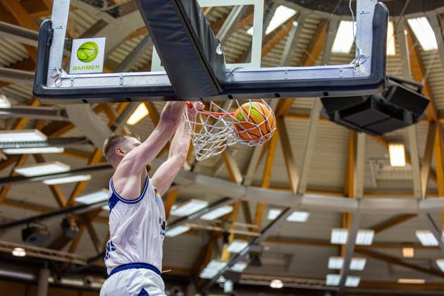 Crop: Emotions, Jubilation, Florian Flabb, HAKRO Merlins Crailsheim, Head Coach, GER, HAKRO Merlins Crailsheim vs. Tigers Tübingen, Basketball, 2nd Basketball Bundesliga, Pro A, Matchday 2, 2026–2027 Season, October 2, 2026, GER, HAKRO Merlins Crailsheim vs. Tigers Tübingen, Basketball, 2nd Basketball Bundesliga, Pro A, Matchday 2, 2026–2027 Season, October 2, 2026, Ilshofen Copyright: xEibner-Pressefoto JanixPlessx EP_JPL