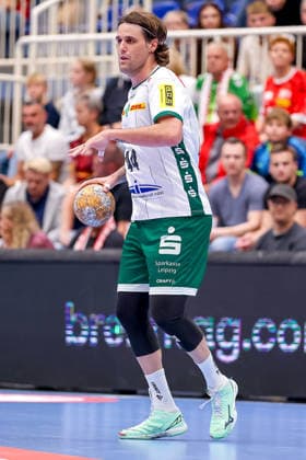 October 2, 2026, Matchday 6 of the 2nd Handball Bundesliga: TuSEM Essen vs. SC DHfK Leipzig; Dean Bombac, SC DHfK Leipzig 44; NRW, Germany
