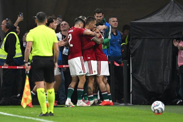 IPA89231307 - Celebration of the 1-0 goal scored by Milos Kerkez (Hungary) during the Nations League, Matchday 3, League B, Group B2, between Hungary and Georgia on October 2, 2026, at the Puskas Arena in Budapest, Hungary  Copyright: xVincenzoxOrlando IPAxSportx xx IPA89231307