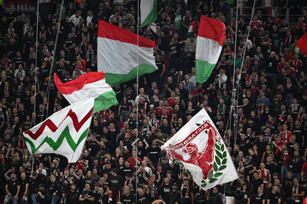 IPA89231636 - Fans in Hungary during the Nations League phase, Matchday 3, League B Group B2, between Hungary and Georgia, on October 2, 2026, at the Puskás Arena in Budapest, Hungary  Copyright: xVincenzoxOrlando IPAxSportx xx IPA89231636