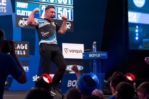 2026 BOYLE Sports World Grand Prix Gerwyn Price defeats Jonny Clayton 3-2 during the 2026 Boyle Sports World Grand Prix Quarter-Finals at Mattioli Arena, Leicester, United Kingdom on 2 October 2026 Credit: Alex Young Every Second Media Editorial use only. All images are copyright Every Second Media Limited. No images may be reproduced without prior permission. Copyright: xIMAGO EveryxSecondxMediax ESM-2197-0033 AlexxYoungx xEveryxSecondxMediax