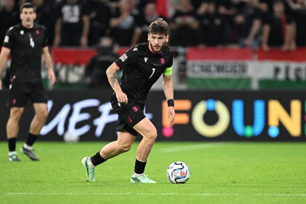 IPA89231659 - Khvicha Kvaratskhelia (Georgia) during the Nations League, Matchday 3, League B Group B2, between Hungary and Georgia, on October 2, 2026, at the Puskás Arena in Budapest, Hungary  Copyright: xVincenzoxOrlando IPAxSportx xx IPA89231659