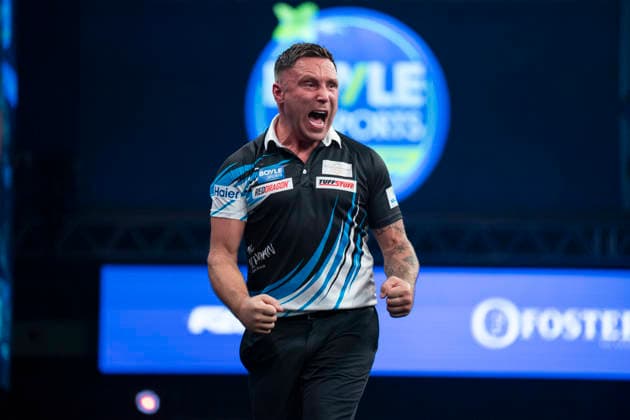 2026 BOYLE Sports World Grand Prix Gerwyn Price celebrates during the 2026 Boyle Sports World Grand Prix Quarter-Finals at Mattioli Arena, Leicester, United Kingdom on 2 October 2026 Credit: Alex Young Every Second Media Editorial use only. All images are copyright Every Second Media Limited. No images may be reproduced without prior permission. Copyright: xIMAGO EveryxSecondxMediax ESM-2197-0035 AlexxYoungx xEveryxSecondxMediax