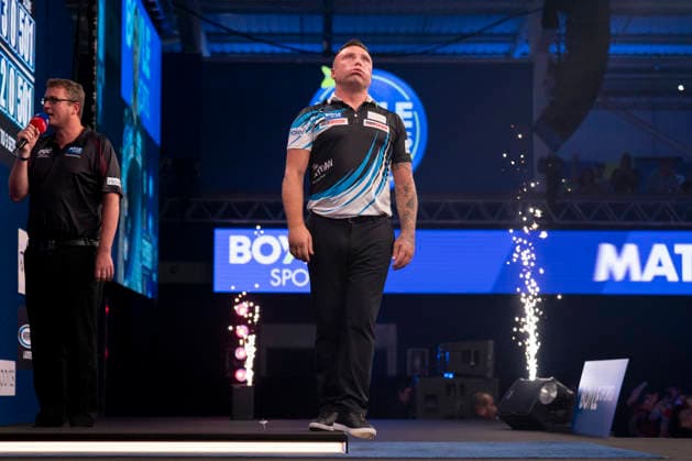 2026 BOYLE Sports World Grand Prix Gerwyn Price defeats Jonny Clayton 3-2 during the 2026 Boyle Sports World Grand Prix Quarter-Finals at Mattioli Arena, Leicester, United Kingdom on 2 October 2026 Credit: Alex Young Every Second Media Editorial use only. All images are copyright Every Second Media Limited. No images may be reproduced without prior permission. Copyright: xIMAGO EveryxSecondxMediax ESM-2197-0038 AlexxYoungx xEveryxSecondxMediax