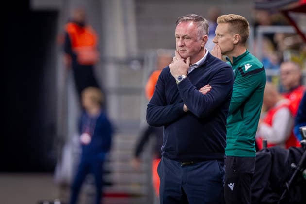 UKRAINE - NORTHERN IRELAND Head coach of Northern Ireland Michael O Neill during UEFA Nations League - League B - Group B2 - Matchday 3 - football match between Ukraine and Northern Ireland. Anton Malatinsky Stadium, City Arena, Trnava, Slovakia, October 02, 2026. Photo by Branislav Racko Copyright: xx 080A9413