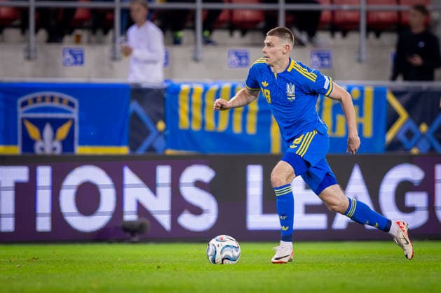 UKRAINE - NORTHERN IRELAND Oleh Ocheretko of Ukraine and Shakhtar Donetsk during UEFA Nations League - League B - Group B2 - Matchday 3 - football match between Ukraine and Northern Ireland. Anton Malatinsky Stadium, City Arena, Trnava, Slovakia, October 02, 2026. Photo by Branislav Racko Copyright: xx 080A9559