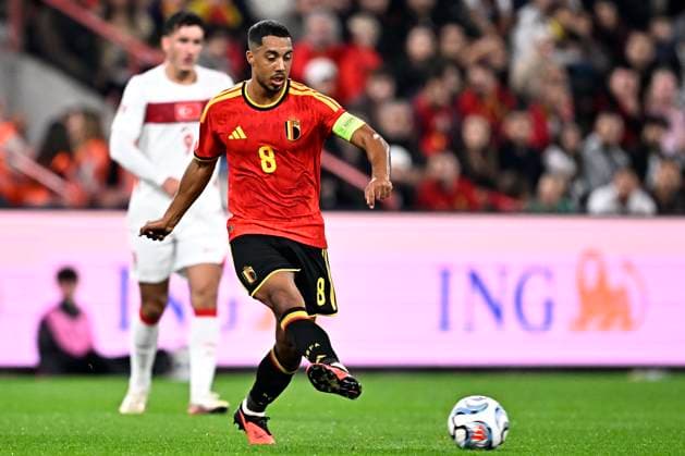 Belgium v Turkey - UEFA Nations League 2026 LIEGE, BELGIUM - OCTOBER 02 : Tielemans Youri midfielder of Belgium during the UEFA Nations League tournament league phase matchday 3 group A1 match between Belgium and Turkey on October 2, 2026 in Liege, Belgium, 02 10 2026 Liege Belgium  Copyright: xTomasxSiskx