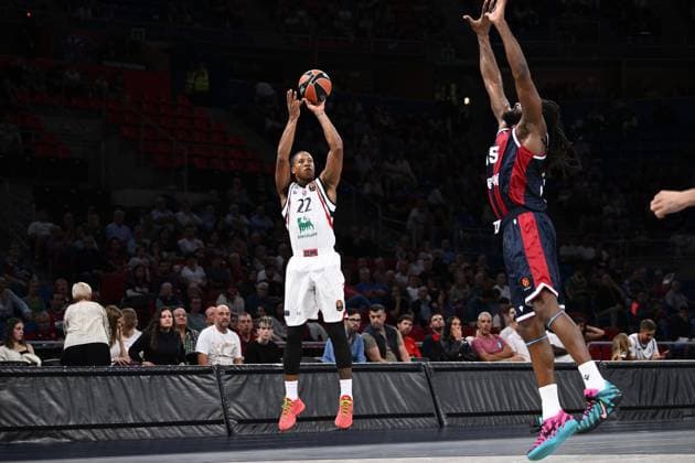 Devon Hall Kosner Baskonia Vitoria-Gasteiz - Armani Olimpia Milano EuroLeague 2026-27 Vitoria-Gasteiz, 02 10 2026 Foto M.Ceretti Ciamillo-Castoria Vitoria-Gasteiz Copyright: xMassimoxCerettix