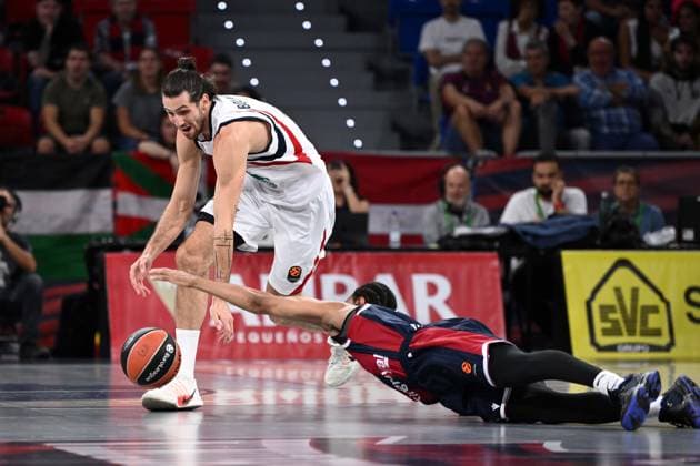 Leandro Bolmaro Kosner Baskonia Vitoria-Gasteiz - Armani Olimpia Milano EuroLeague 2026-27 Vitoria-Gasteiz, 02 10 2026 Foto M.Ceretti Ciamillo-Castoria Vitoria-Gasteiz  Copyright: xMassimoxCerettix