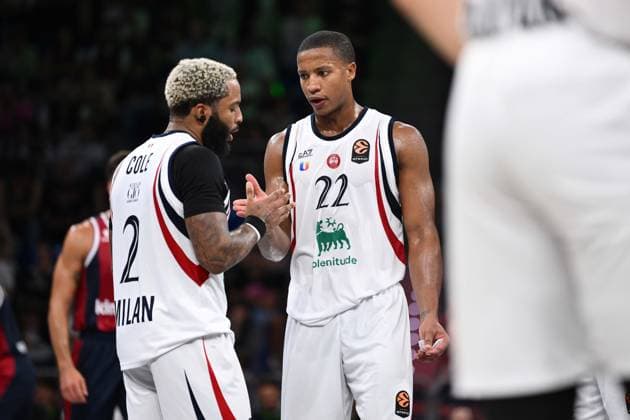 RJ Cole, Devon Hall Kosner Baskonia Vitoria-Gasteiz - Armani Olimpia Milano EuroLeague 2026-27 Vitoria-Gasteiz, 02 10 2026 Foto M.Ceretti Ciamillo-Castoria Vitoria-Gasteiz  Copyright: xMassimoxCerettix