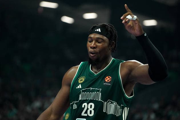 October 2, 2026, Athens, Athens, Greece: GUERSCHON YABUSELE in action during the EuroLeague basketball game between Panathinaikos AKTOR Athens and Maccabi Rapyd Tel Aviv at Telekom Center Athens, Athens, Greece, October 2, 2026. Panathinaikos AKTOR Athens Vs Maccabi Rapyd Tel Aviv - ZUMAa226 20261002_zip_a226_015 Copyright: xGiorgosxArapekosx