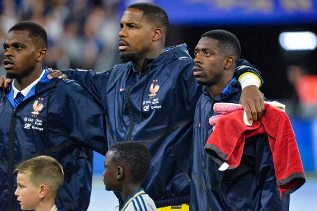 FOOTBALL : France vs Italie - Ligue des Nations - 3e Journà e - 02 10 2026 Ousmane Dembele (France) Mike Maignan (France) Saint DenisFrance Copyright: xBaptistexAutissierx