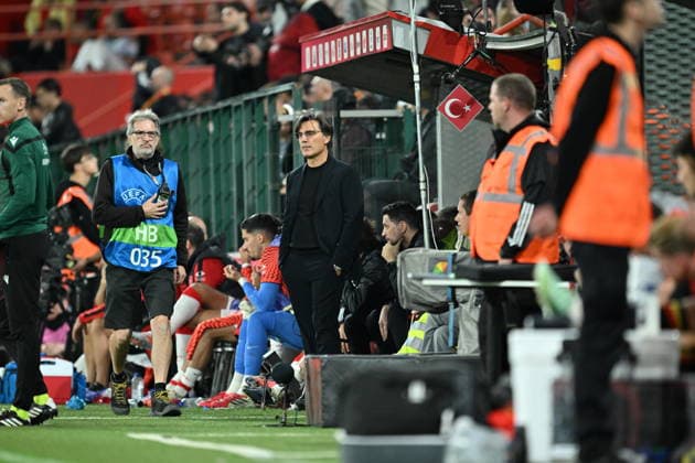 Belgium v Turkiye - UEFA Nations League LIEGE, BELGIUM - OCTOBER 02: Head coach of Turkiye, Vincenzo Montella follows the UEFA Nations League A match between Belgium and Turkiye at Maurice Dufrasne Stadium in Liege, Belgium on October 02, 2026. Mustafa Yalcin Anadolu Liege Belgium. Editorial use only. Please get in touch for any other usage. Copyright: x2026xAnadoluxMustafaxYalcinx