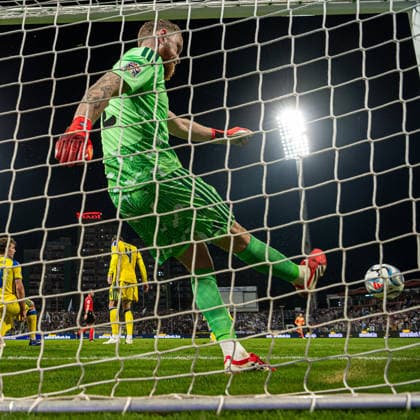 261002 during the Nations League soccer match between Bosnia and Herzegovina and Sweden on October 2, 2026 in Zenica. Photo by Ludvig Thunman. BILDBYRAN code LT LT0823 soccer football fotball Nations League UEFA Nations League Bosnia and Herzegovina Sweden Sweden A BBENG  Copyright: LUDVIGxTHUNMAN BB261002LT232
