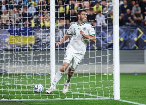 UEFA Nations League Group Stage, Anton MalatinskÃ½ Stadium, Trnava, Slovakia 2 10 2026 Ukraine vs Northern Ireland Northern Ireland™s Ruairi McConville Ruairi McConville 2 10 2026  Copyright: xx Ukraine v N Ireland_111
