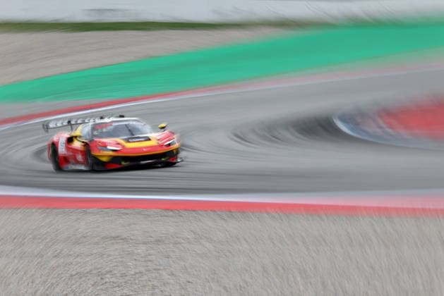 GT World Challenge Europe powered by AWS Barcelona 2026 Matias Zagazeta, of AF Corse, drives a Ferrari 296 GT3 EVO during free practice 2 of the GT World Challenge Europe powered by AWS 2026, at Barcelona-Catalunya Circuit, in Barcelona, Spain, on October 2, 2026. Barcelona Barcelona Spain Copyright: xUrbanandsportx originalFilename:valls-gtworldc261102_np7KI