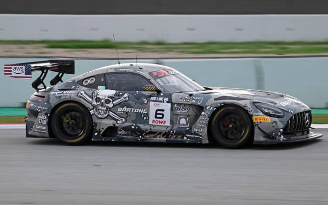 GT World Challenge Europe powered by AWS Barcelona 2026 Anthony Bartone, of GetSpeed Team Bartone Bros, drives a Mercedes-AMG GT3 EVO during free practice 1 of the GT World Challenge powered by AWS 2026 at the Barcelona-Catalunya Circuit in Barcelona, Spain, on October 2, 2026. Barcelona Barcelona Spain Copyright: xUrbanandsportx originalFilename:valls-gtworldc261102_npQJj