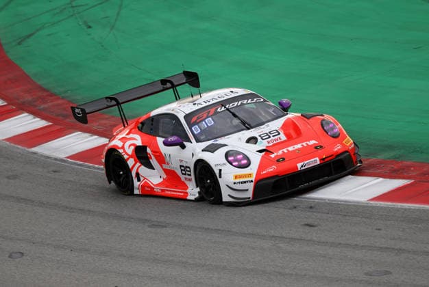 GT World Challenge Europe powered by AWS Barcelona 2026 Nicolas Baert, of Lionspeed GP, drives a Porsche 911 GT3 R (992) EVO during free practice 1 of the GT World Challenge Europe powered by AWS 2026 at the Barcelona-Catalunya Circuit in Barcelona, Spain, on October 2, 2026. Barcelona Barcelona Spain Copyright: xUrbanandsportx originalFilename:valls-gtworldc261102_npQpn