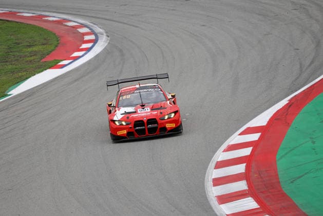 GT World Challenge Europe powered by AWS Barcelona 2026 Darren Leung, of Paradine Competition, drives a BMW M4 GT3 Evo during free practice 1 of the GT World Challenge Europe powered by AWS 2026 at the Barcelona-Catalunya Circuit in Barcelona, Spain, on October 2, 2026. Barcelona Barcelona Spain Copyright: xUrbanandsportx originalFilename:valls-gtworldc261102_npWzT