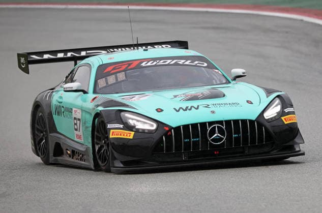 GT World Challenge Europe powered by AWS Barcelona 2026 Marvin Dienst of Winward Racing drives a Mercedes-AMG GT3 EVO during free practice 2 of the GT World Challenge Europe powered by AWS 2026 at the Barcelona-Catalunya Circuit in Barcelona, Spain, on October 2, 2026. Barcelona Barcelona Spain Copyright: xUrbanandsportx originalFilename:valls-gtworldc261102_np93A