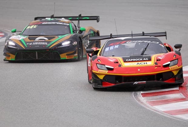 GT World Challenge Europe powered by AWS Barcelona 2026 Carl Bennett, of AF Corse, drives a Ferrari 296 GT3 EVO during free practice 2 of the GT World Challenge Europe powered by AWS 2026, at Barcelona-Catalunya Circuit, in Barcelona, Spain, on October 2, 2026. Barcelona Barcelona Spain Copyright: xUrbanandsportx originalFilename:valls-gtworldc261102_npC3b