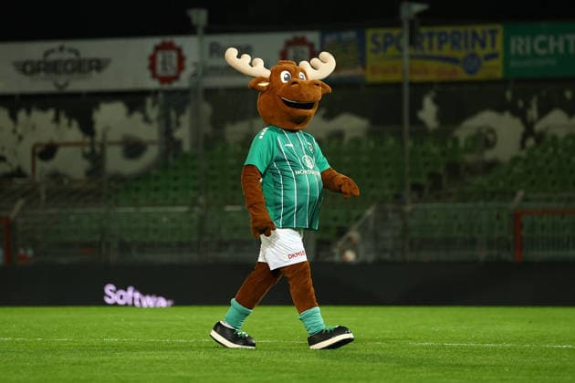 VfB Lübeck s mascot, Thore, on the field before kickoff: Men s Soccer I, Regionalliga Nord I, 2026–2027 Season, Matchday 12, VfB Lübeck vs. Eimsbütteler TV, October 2, 2026, Stadion an der Lohmühle