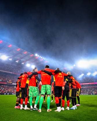 Belgium v Turkey - UEFA Nations League 2026 LIEGE, BELGIUM - OCTOBER 02 : The team of Belgium during the UEFA Nations League tournament league phase matchday 3 group A1 match between Belgium and Turkey on October 2, 2026 in Liege, Belgium, 02 10 2026 Copyright: xTomasxSiskx