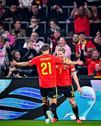 Belgium v Turkey - UEFA Nations League 2026 LIEGE, BELGIUM - OCTOBER 02 : De Bruyne Kevin forward of Belgium celebrates after scoring the 1-0 goal during the UEFA Nations League tournament league phase matchday 3 group A1 match between Belgium and Turkey on October 2, 2026 in Liege, Belgium, 02 10 2026 Copyright: xTomasxSiskx