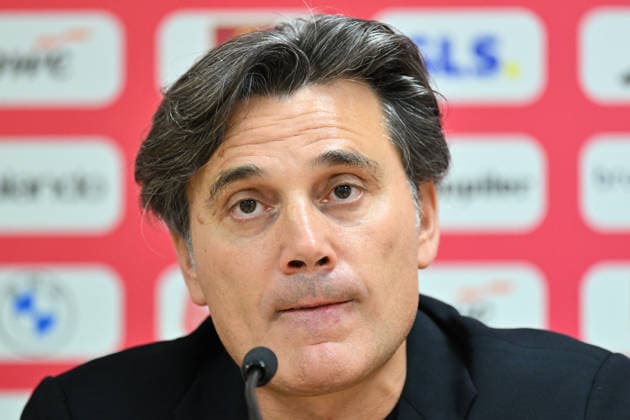 Belgium v Turkiye: UEFA Nations League LIEGE, BELGIUM - OCTOBER 2: Head coach of Turkiye Vincenzo Montella speaks following the UEFA Nations League A Group 1 match between Belgium and Turkiye at Maurice Dufrasne Stadium in Liege, Belgium on October 2, 2026. Mustafa Yalcin Anadolu Liege Belgium. Editorial use only. Please get in touch for any other usage.  Copyright: x2026xAnadoluxMustafaxYalcinx
