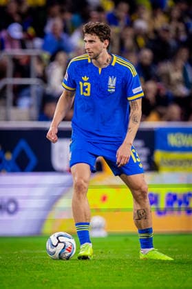 UKRAINE - NORTHERN IRELAND Illia Zabarnyi of Ukraine and Paris Saint Germain oon the ball during UEFA Nations League - League B - Group B2 - Matchday 3 - football match between Ukraine and Northern Ireland. Anton Malatinsky Stadium, City Arena, Trnava, Slovakia, October 02, 2026. Photo by Branislav Racko Copyright: xx 080A0073