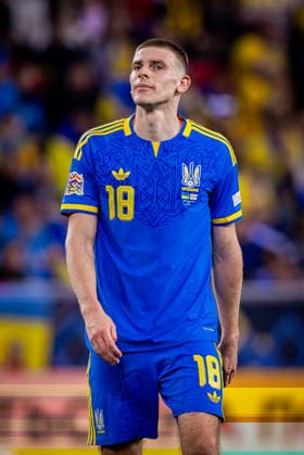 UKRAINE - NORTHERN IRELAND Oleh Ocheretko of Ukraine and Shakhtar Donetsk during UEFA Nations League - League B - Group B2 - Matchday 3 - football match between Ukraine and Northern Ireland. Anton Malatinsky Stadium, City Arena, Trnava, Slovakia, October 02, 2026. Photo by Branislav Racko Copyright: xx 080A0107