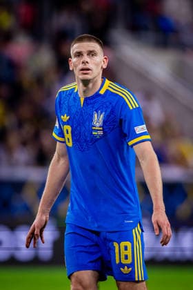 UKRAINE - NORTHERN IRELAND Oleh Ocheretko of Ukraine and Shakhtar Donetsk during UEFA Nations League - League B - Group B2 - Matchday 3 - football match between Ukraine and Northern Ireland. Anton Malatinsky Stadium, City Arena, Trnava, Slovakia, October 02, 2026. Photo by Branislav Racko Copyright: xx 080A0171