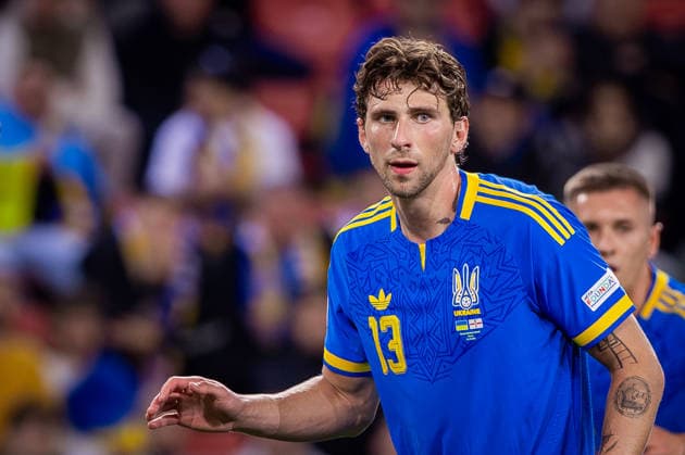 UKRAINE - NORTHERN IRELAND Illia Zabarnyi of Ukraine and Paris Saint Germain during UEFA Nations League - League B - Group B2 - Matchday 3 - football match between Ukraine and Northern Ireland. Anton Malatinsky Stadium, City Arena, Trnava, Slovakia, October 02, 2026. Photo by Branislav Racko Copyright: xx 080A0423