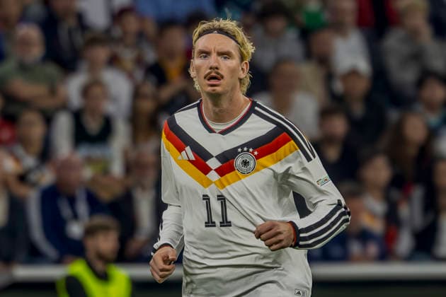 Munich, Germany, October 1, 2026 UEFA Nations League 2026–2027 League Phase Group A2 Match 3 Germany vs. Serbia Pictured: Nick Woltemade GER DFB DFL regulations prohibit any use of photographs as image sequences and or quasi-video Allianz Arena Bayern Copyright: xFotostandx xSchäferx