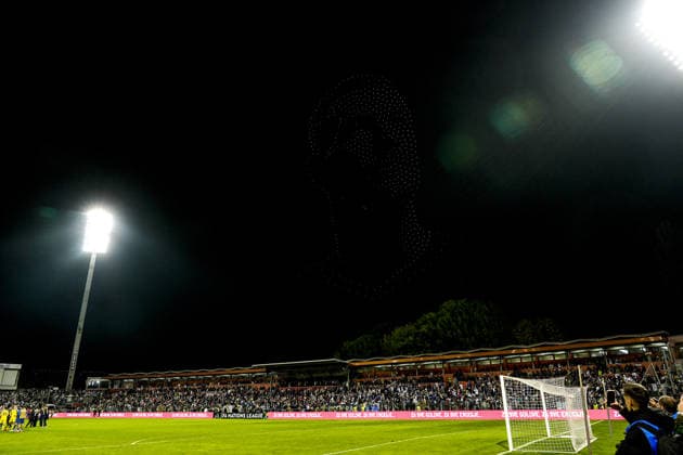 Edin Dzeko bids farewell to Bosnia and Herzegovina national team, Nationalteam ZENICA, BOSNIA AND HERZEGOVINA - OCTOBER 02: Edin Dzeko (11) of Bosnia and Herzegovina plays his final match for the national team during the UEFA Nations League Group B4 soccer match between Bosnia and Herzegovina and Sweden at Bilino Polje Stadium in Zenica, Bosnia and Herzegovina, on October 02, 2026, before being lifted onto his teammates’ shoulders and bidding farewell to supporters alongside his family after the match. Samir Jordamovic Anadolu Zenica Bosnia and Herzegovina. Editorial use only. Please get in touch for any other usage.  Copyright: x2026xAnadoluxSamirxJordamovicx
