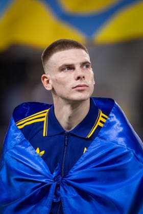 UKRAINE - NORTHERN IRELAND Oleh Ocheretko of Ukraine and Shakhtar Donetsk during UEFA Nations League - League B - Group B2 - Matchday 3 - football match between Ukraine and Northern Ireland. Anton Malatinsky Stadium, City Arena, Trnava, Slovakia, October 02, 2026. Photo by Branislav Racko Copyright: xx 080A8484
