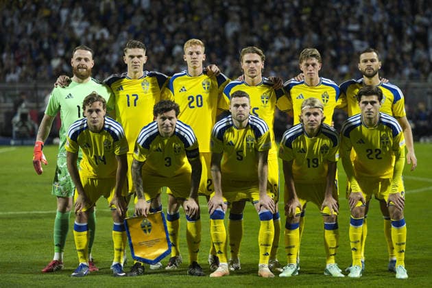 Bosnia and Herzegovina v Sweden - UEFA Nations League ZENICA, BOSNIA AND HERZEGOVINA - OCTOBER 02: Players of Sweden pose for a photo prior to the UEFA Nations League Group B4 soccer match between Bosnia and Herzegovina and Sweden at the Kamberovica polje Stadium (Bilino Polje Stadium) in Zenica, Bosnia and Herzegovina on October 02, 2026. Samir Jordamovic Anadolu Sarajevo Bosnia and Herzegovina. Editorial use only. Please get in touch for any other usage. Copyright: x2026xAnadoluxSamirxJordamovicx