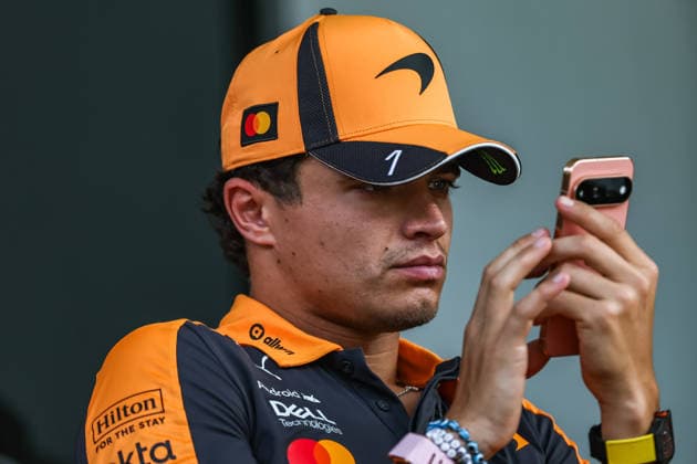SEPANG, SGR - OCTOBER 03: Lando Norris of Great Britain and McLaren Mastercard F1 Team at the paddock of the Formula 1 Gulf Air Bahrain Grand Prix on October 03, 2026 held at Sepang International Circuit in Sepang, Malaysia. (Photo by Hazrin Yeob Men Shah Icon Sportswire) AUTO: OCT 03 F1 Bahrain Grand Prix in Malaysia EDITORIAL USE ONLY Icon3782610030372