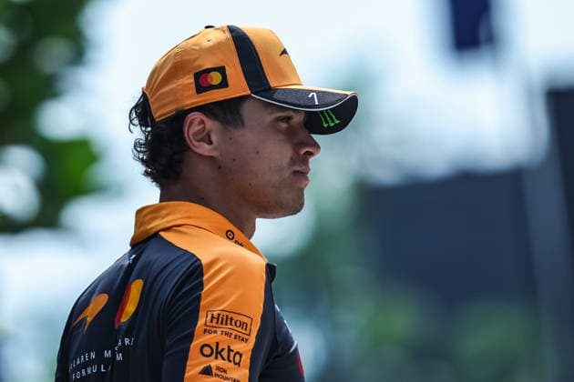 SEPANG, SGR - OCTOBER 03: Lando Norris of Great Britain and McLaren Mastercard F1 Team at the paddock of the Formula 1 Gulf Air Bahrain Grand Prix on October 03, 2026 held at Sepang International Circuit in Sepang, Malaysia. (Photo by Hazrin Yeob Men Shah Icon Sportswire) AUTO: OCT 03 F1 Bahrain Grand Prix in Malaysia EDITORIAL USE ONLY Icon3782610030486