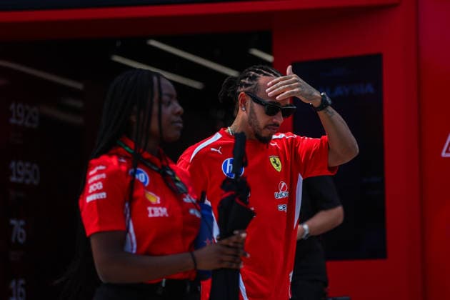 F1 - BAHRAIN GRAND PRIX IN MALAYSIA 2026 HAMILTON Lewis (gbr), Scuderia Ferrari SF-26, portrait during the 2026 Formula 1 Bahrain Grand Prix in Malaysia, 16th round of the 2026 Formula One World Championship, WM, Weltmeisterschaft from October 2 to 4, 2026 on the Sepang International Circuit, in Sepang, Malaysia - SepangMalaysia  Copyright: xANTONINxVINCENTx