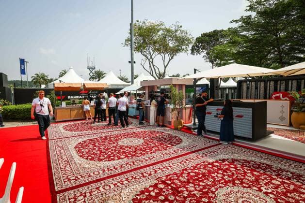 F1 - BAHRAIN GRAND PRIX IN MALAYSIA 2026 Bahrain furnitures in the paddock during the 2026 Formula 1 Bahrain Grand Prix in Malaysia, 16th round of the 2026 Formula One World Championship, WM, Weltmeisterschaft from October 2 to 4, 2026 on the Sepang International Circuit, in Sepang, Malaysia - SepangMalaysia Copyright: xANTONINxVINCENTx