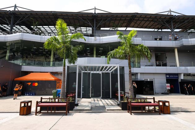 F1 - BAHRAIN GRAND PRIX IN MALAYSIA 2026 Bahrain furnitures in the paddock during the 2026 Formula 1 Bahrain Grand Prix in Malaysia, 16th round of the 2026 Formula One World Championship, WM, Weltmeisterschaft from October 2 to 4, 2026 on the Sepang International Circuit, in Sepang, Malaysia - SepangMalaysia  Copyright: xANTONINxVINCENTx