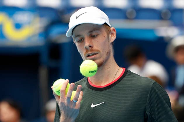 October 3, 2026, Tokyo, Japan: Denis Shapovalov (Canada) in action against Alejandro Tabilo (Chile) during their Round of 16 match at the Kinoshita Group Japan Open Tennis Championships at Ariake Colosseum in Tokyo. The tournament runs from September 29 to October 6. Shapovalov won 7-5, 3-6, 6-4. Tennis 2026: Denis Shapovalov Battles Alejandro Tabilo In Japan Open - ZUMAm191 20261003_aap_m191_003 Copyright: xRodrigoxReyesxMarinx